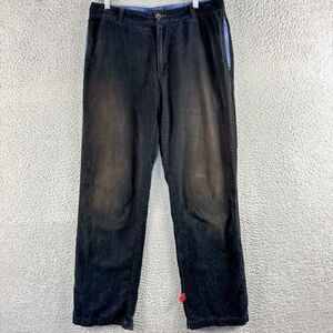 Lindlands Cordarounds Pants 32 Black Corduroy Slacks Made In USA Outdoor 32x31.5